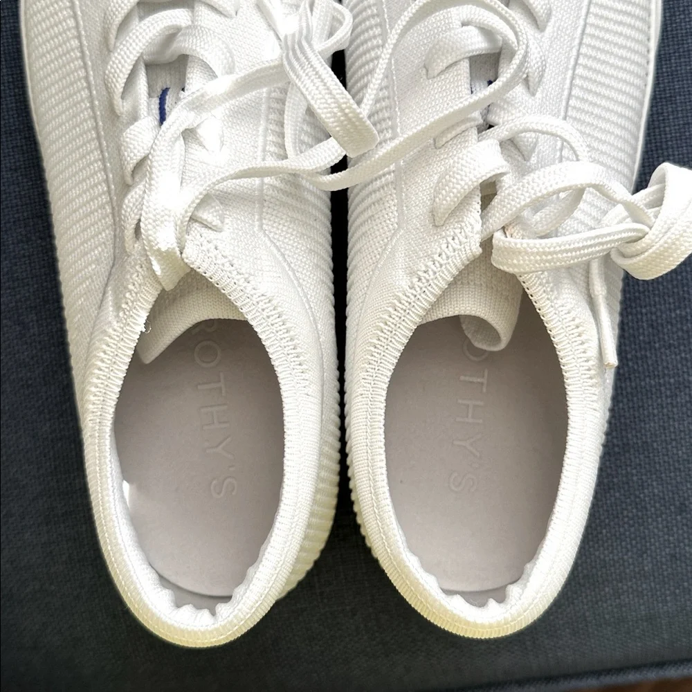 New Rothy’s The Lace Up Sneaker in Bright White - Women’s Size 9 - Picture 5 of 8